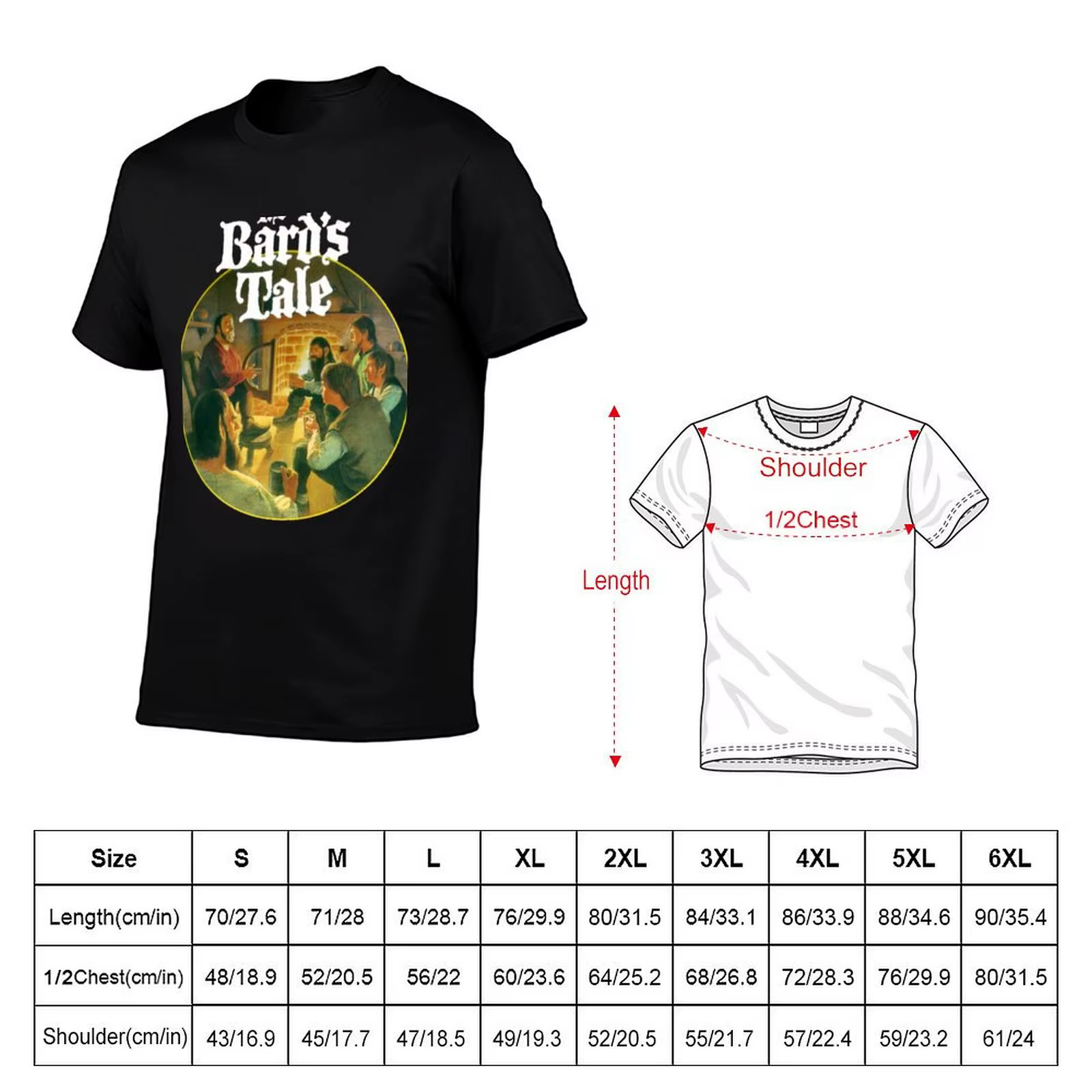 T-Shirt The Bard&x27;s Tale C64