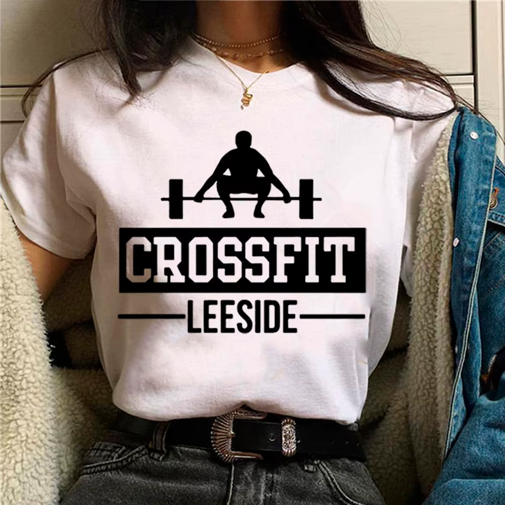 Crossfit Fitness t-shirts femmes manga graphique streetwear haut femme années 2000 vêtements de créateurs japonais
