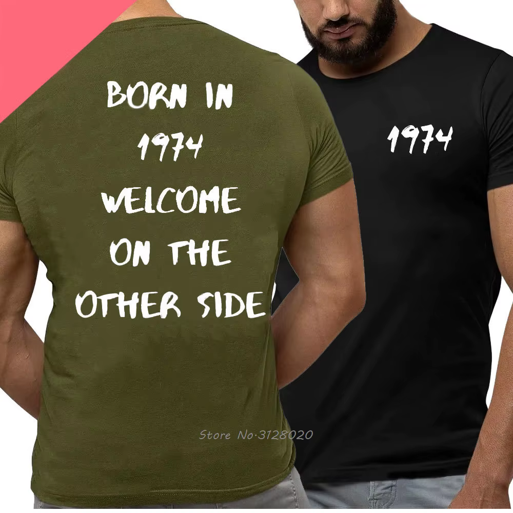50e anniversaire haute qualité T-Shirt légendes nées en 1974 Vintage 50 ans