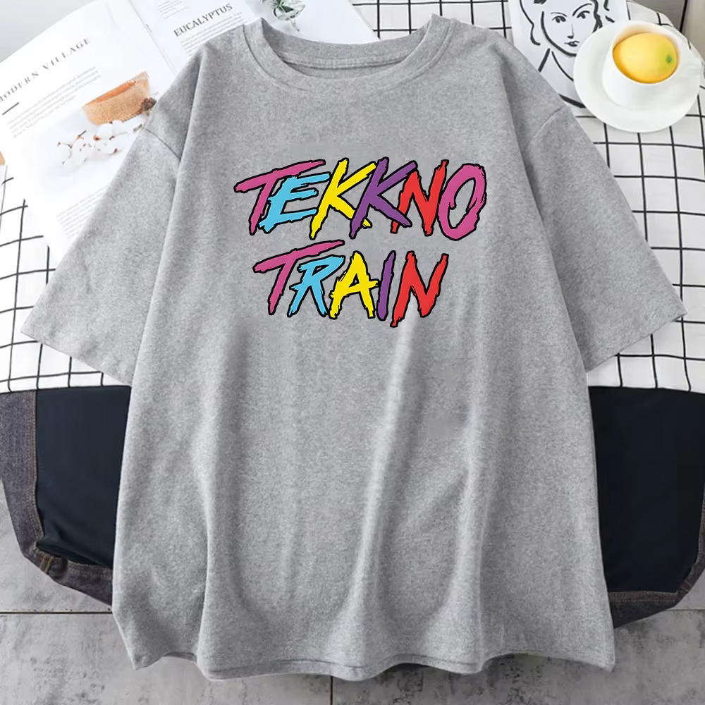 No-T-shirt à Manches Courtes en Coton Doux pour Homme et Femme