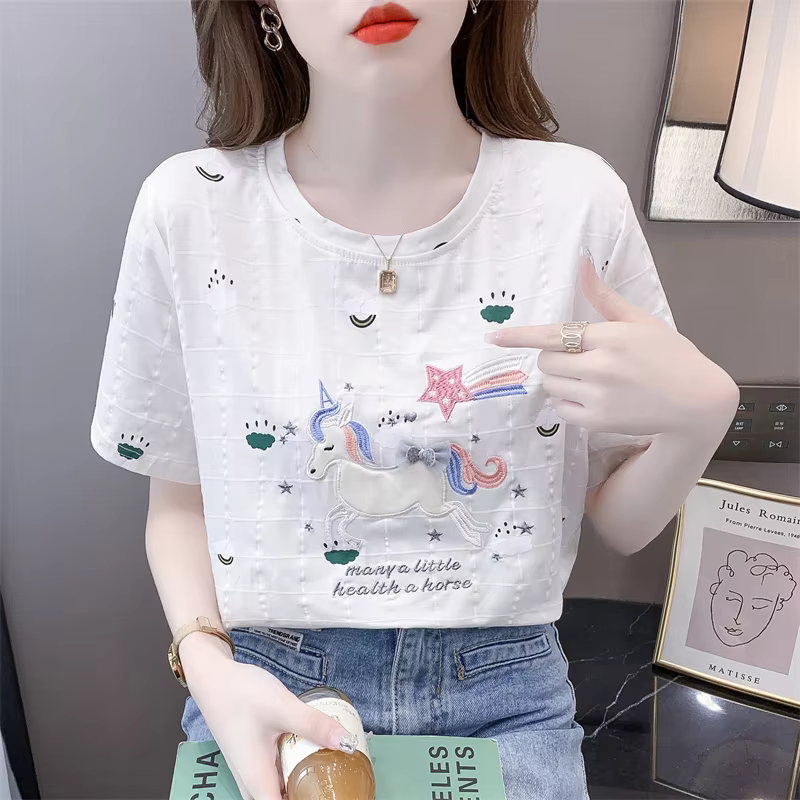 T-shirt à manches courtes pour femmes