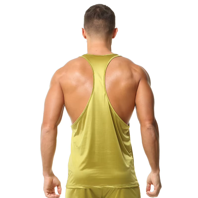 Débardeur dos nageur de couleur unie pour hommes