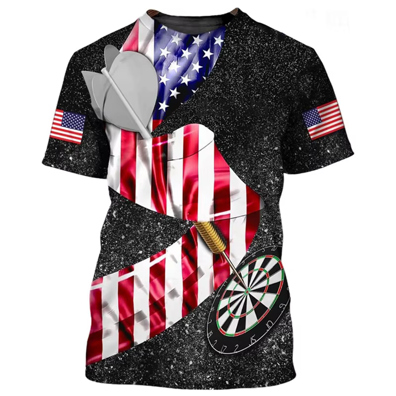 T-shirt Dart League pour hommes et femmes
