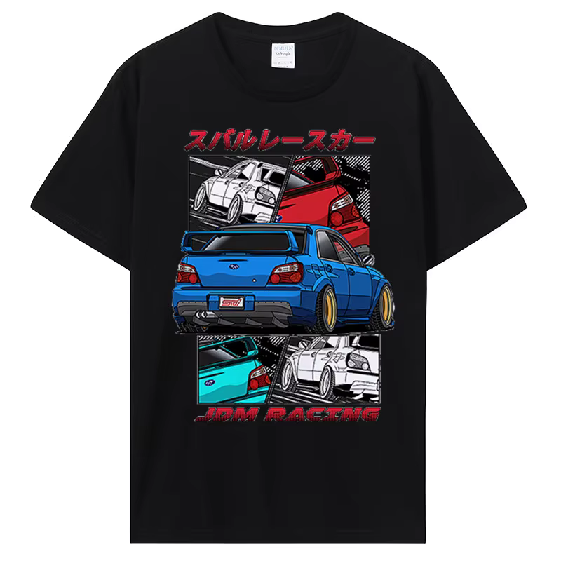 T-Shirt Classique en Coton à Col Rond pour Homme