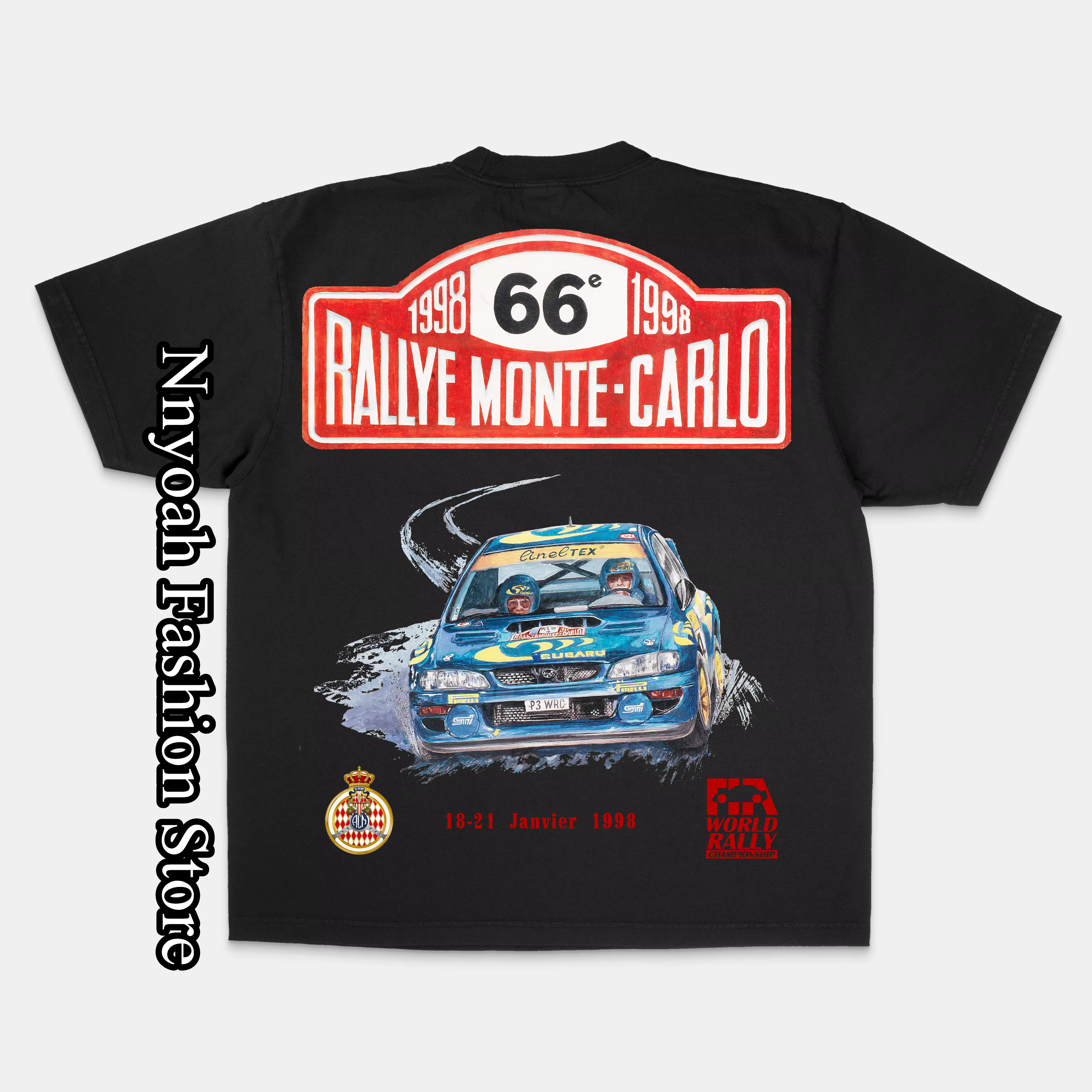 T-Shirt de Rallye Monte-Carlo pour Homme et Femme