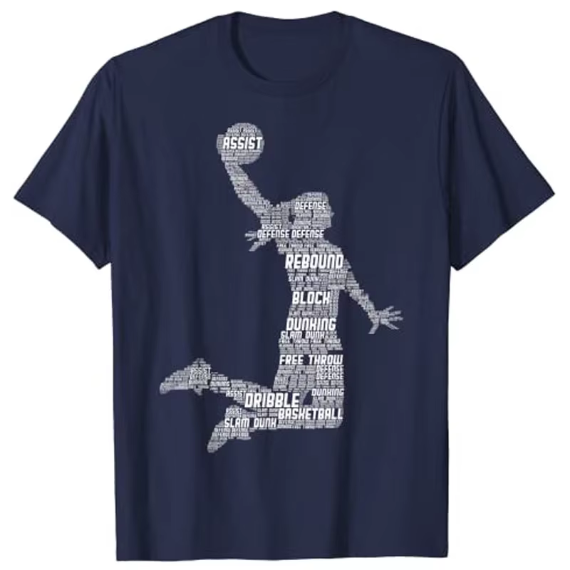 T-shirt graphique de basket-ball pour filles et femmes