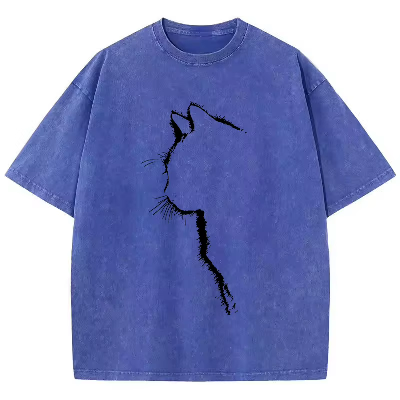 T-shirt vintage délavé 100% coton