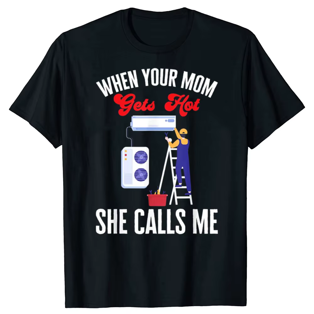 Drôle technicien de cvc maman blague Tech graphique T-shirts hommes femmes mode t-shirt décontracté 100% coton ample