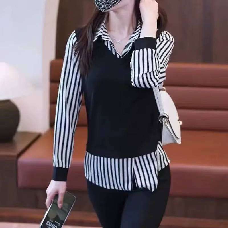 Chemise deux pièces à col POLO pour femmes