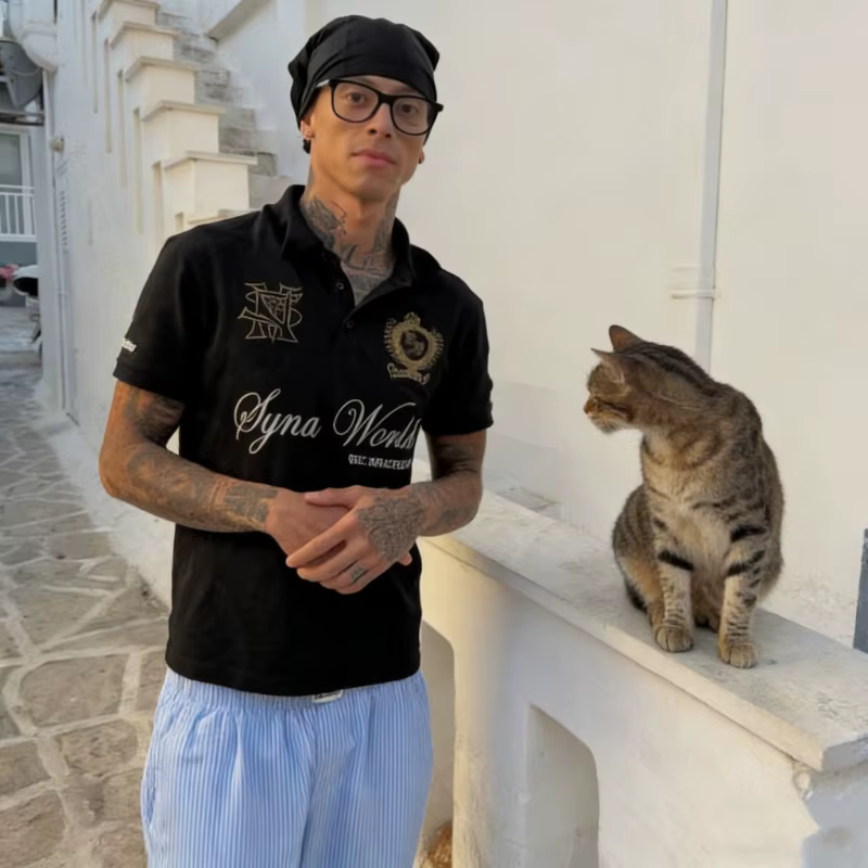 SynaWorld-LonDon Polo/T-Shirt London Layered Polo Shirt Summer Fashionable Hip Hop Y2K