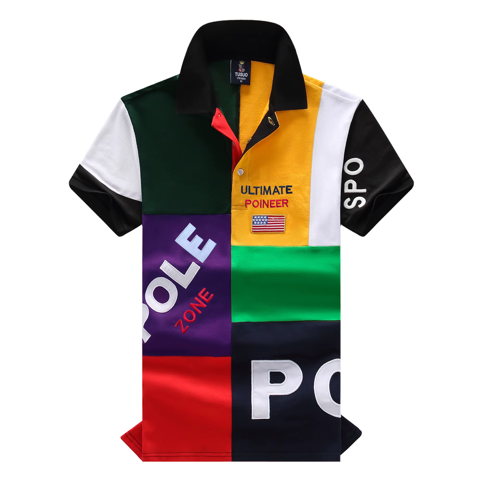 Polo pour homme USA Royal