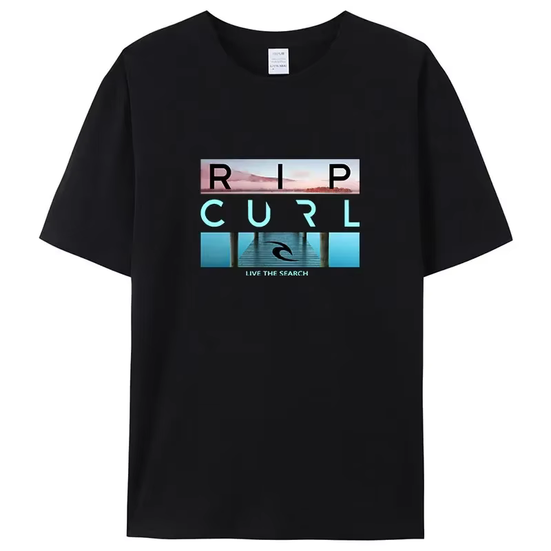 T-shirt Rip Livethe Search Beauty Curl pour hommes