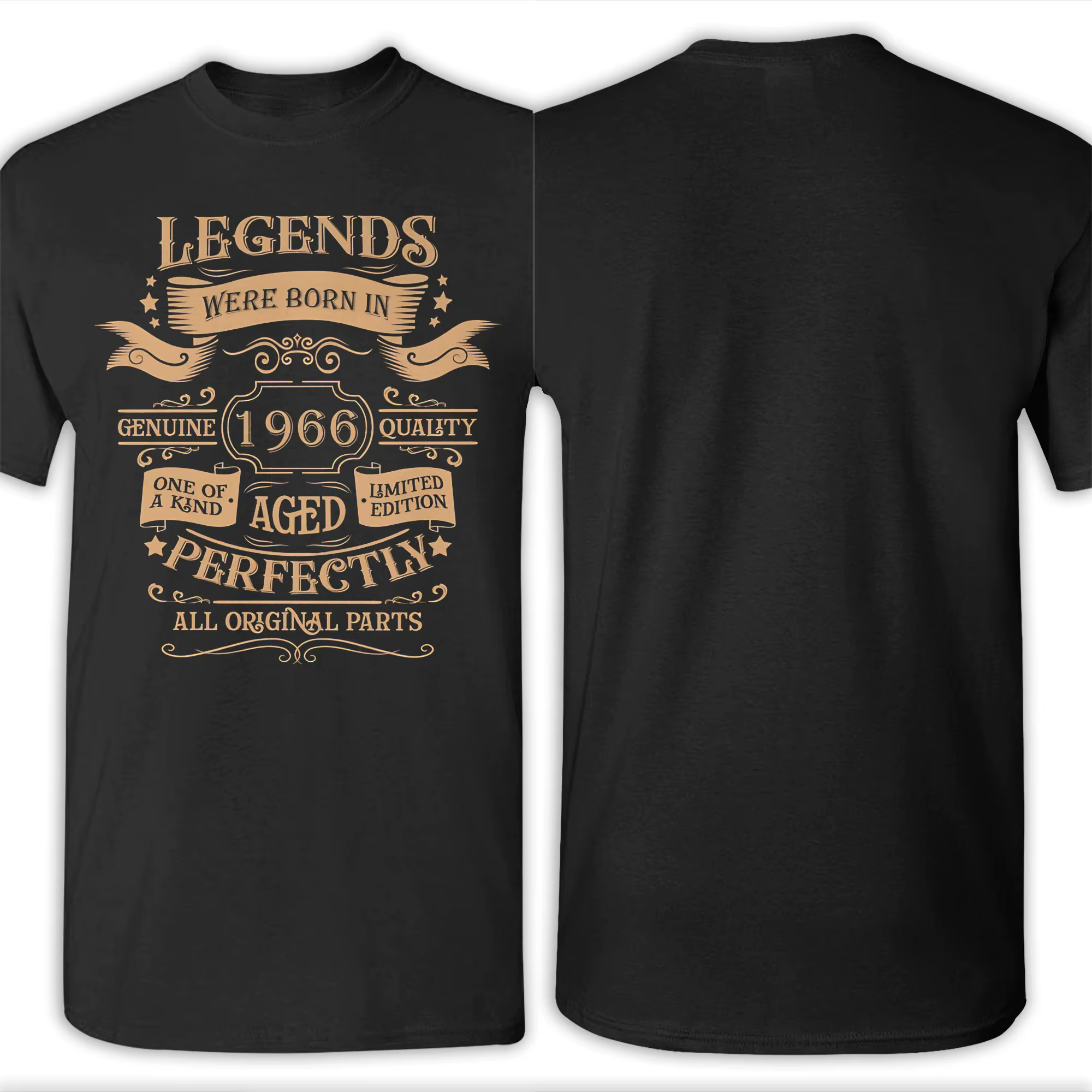 Hommes femmes né en 1966 vintage âge 60 ans drôle 60th anniversaire chemise 100% coton imprimé T-Shirt vêtements tenues