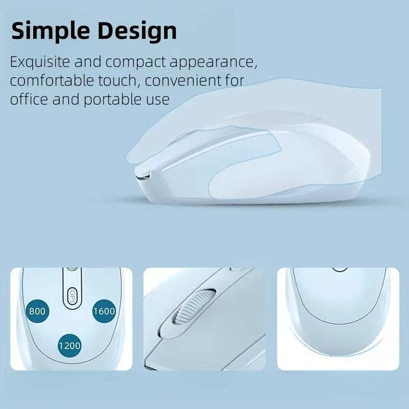 Souris sans fil, souris optique ergonomique compatible Bluetooth 2.4G, souris d'ordinateur pour ordinateur portable, PC, ordinateur portable, souris sans fil à batterie