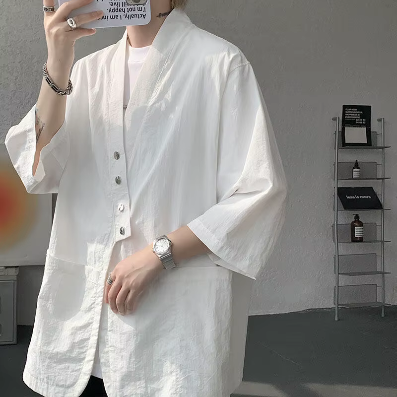 Chemise kimono pour homme