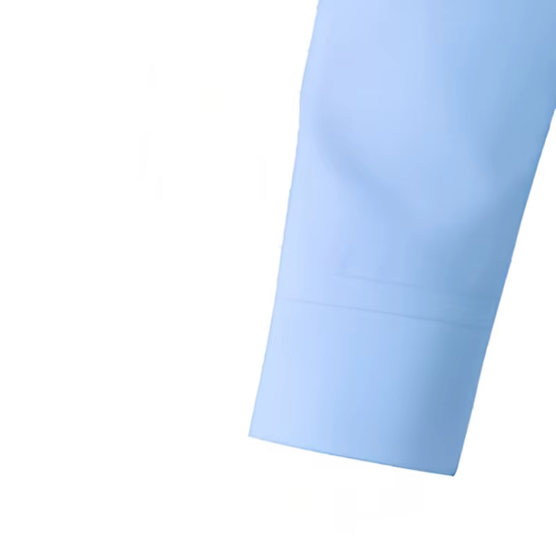 Chemise bleue unie pour homme