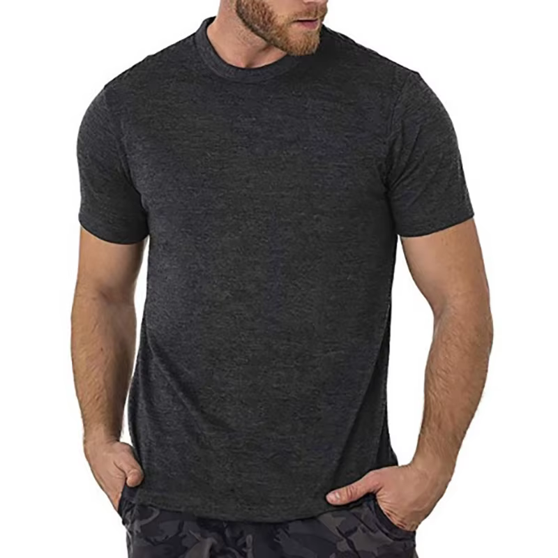 T-shirt de base pour homme 100 % laine mérinos super fine