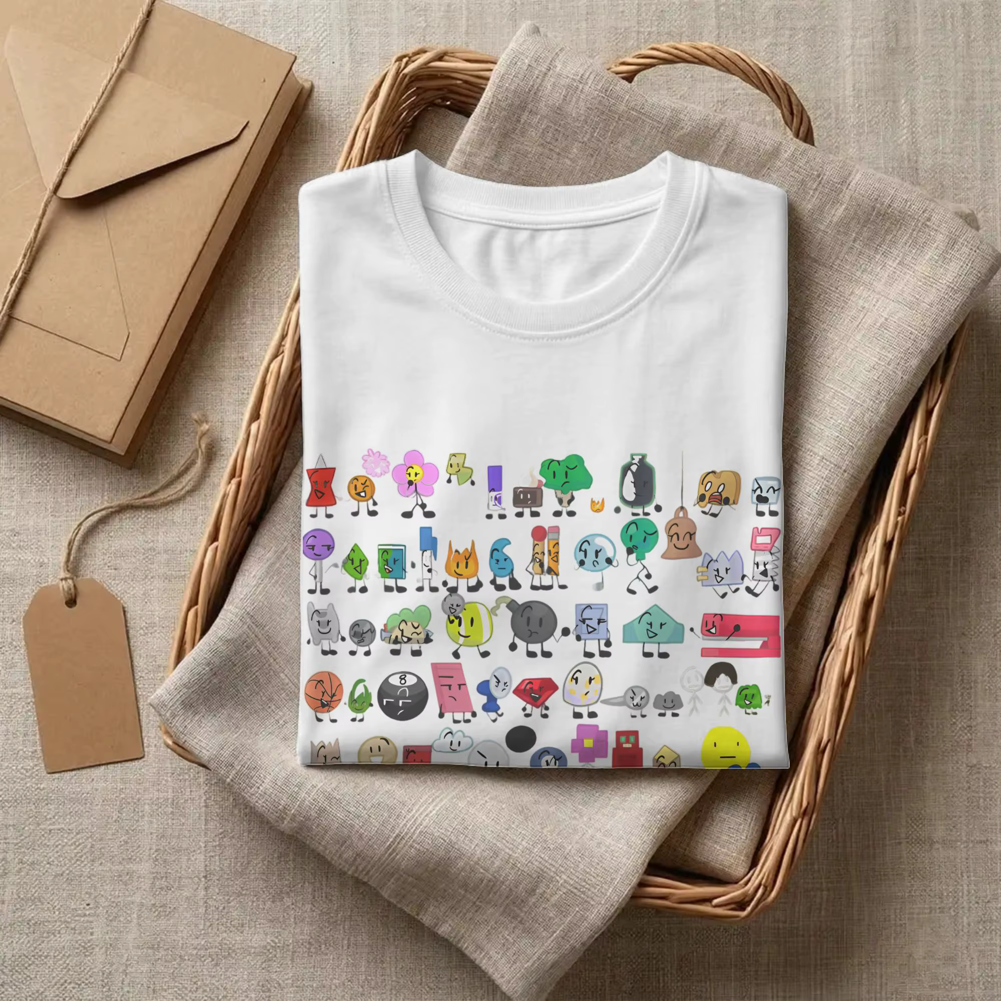 Loisirs BFDI bataille pour Dream Island T-Shirts hommes col rond coton