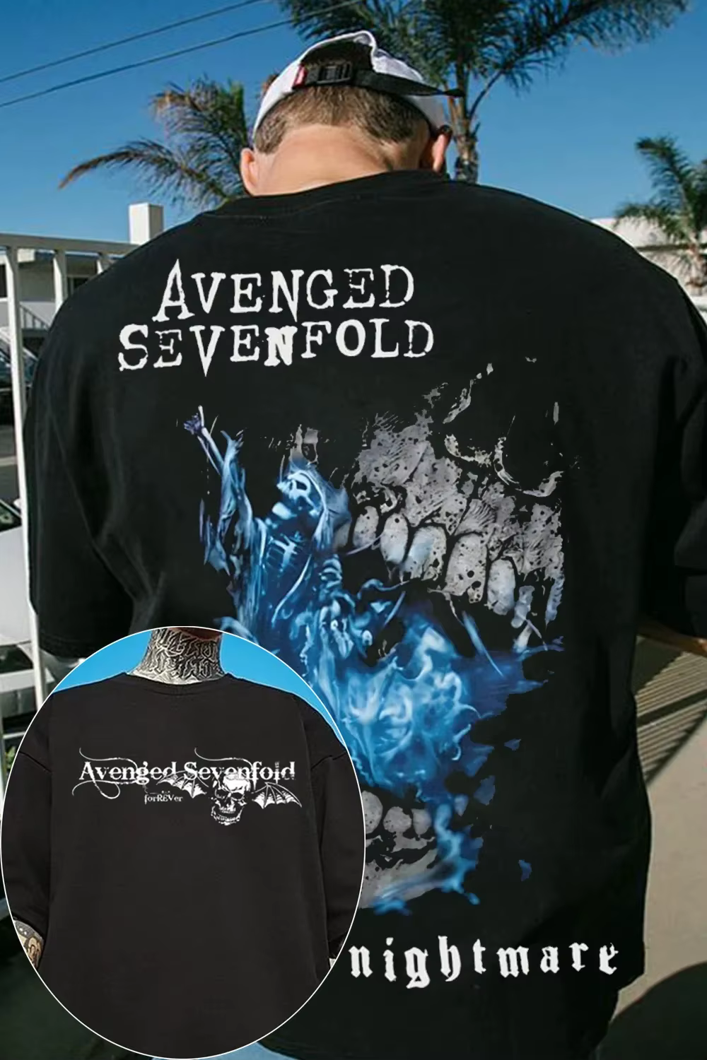 T-shirt graphique Avenged Sevenfold A7X Rock Band 2026 pour hommes et femmes
