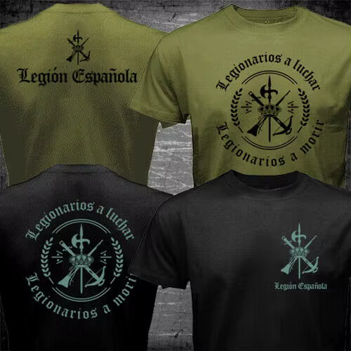 Espagne légion étrigh espagnole Espanola Tercio armée militaire T-Shirt été coton à manches courtes col rond hommes