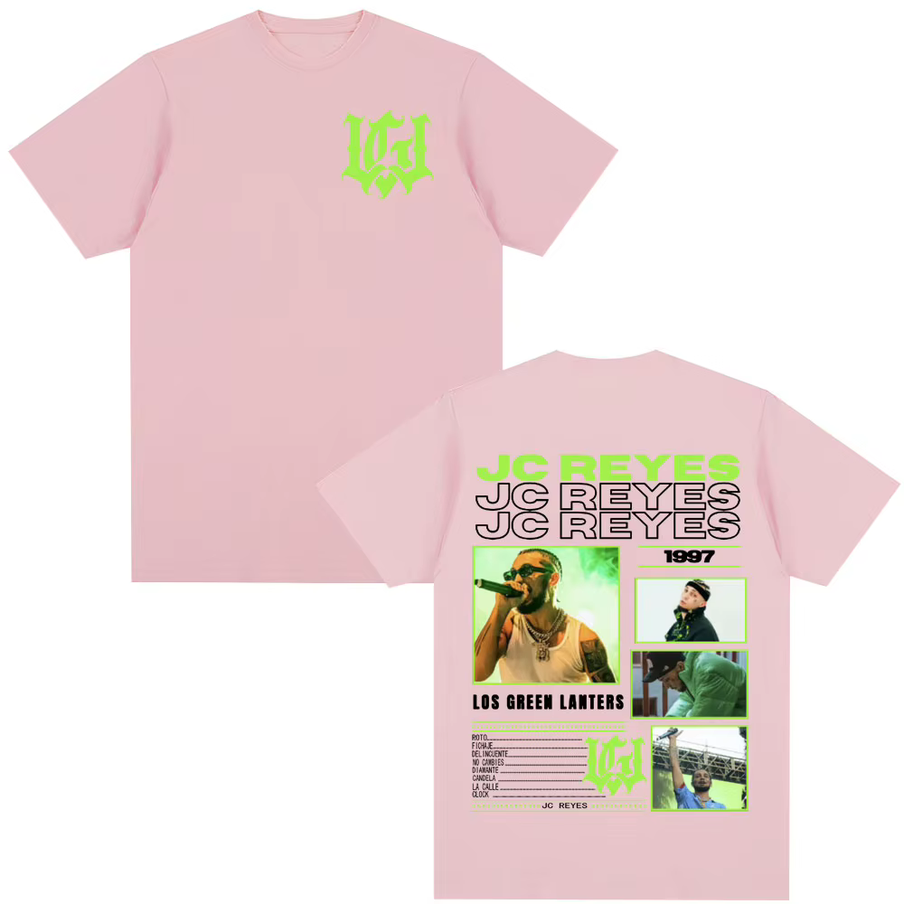Rappeur Jc Reyes Los Green Lanters T-shirts Hommes Femmes Vêtements Hip Hop Mode