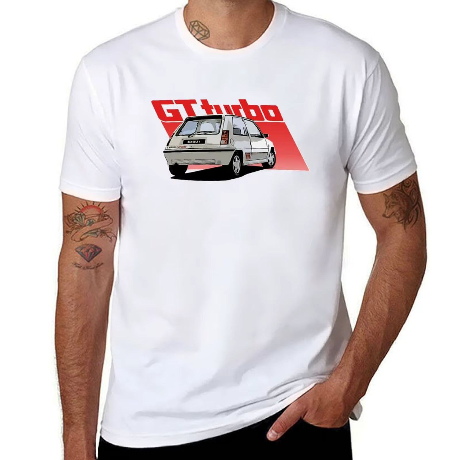 Super 5 GT Turbo t-shirt imprimé homme unisexe
