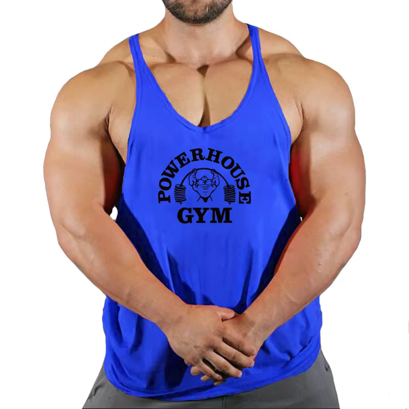 Vêtements de Fitness T-shirts de gymnastique bretelles homme haut de sport hommes sweat sans manches