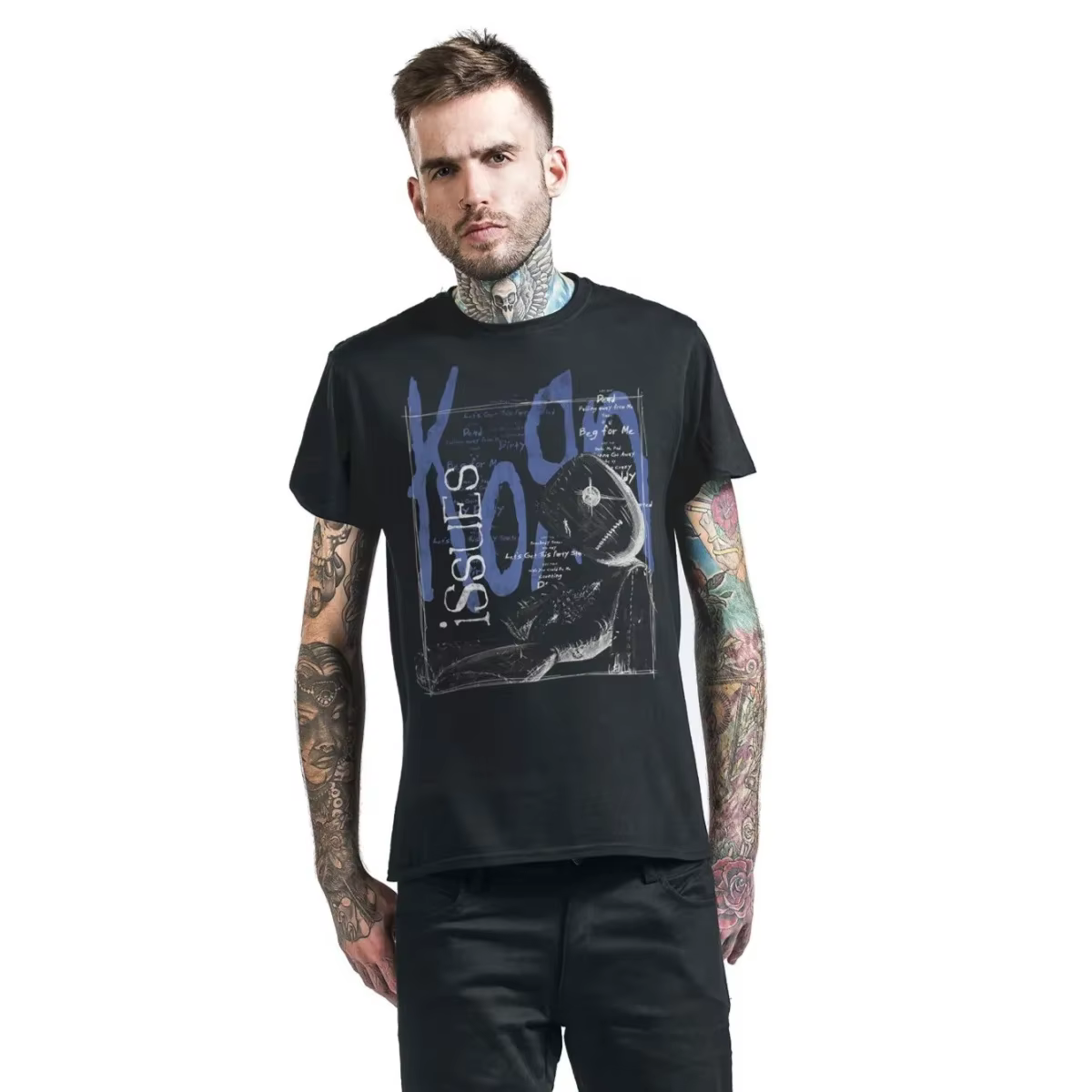 T-shirt en coton graphique Top Korn unisexe