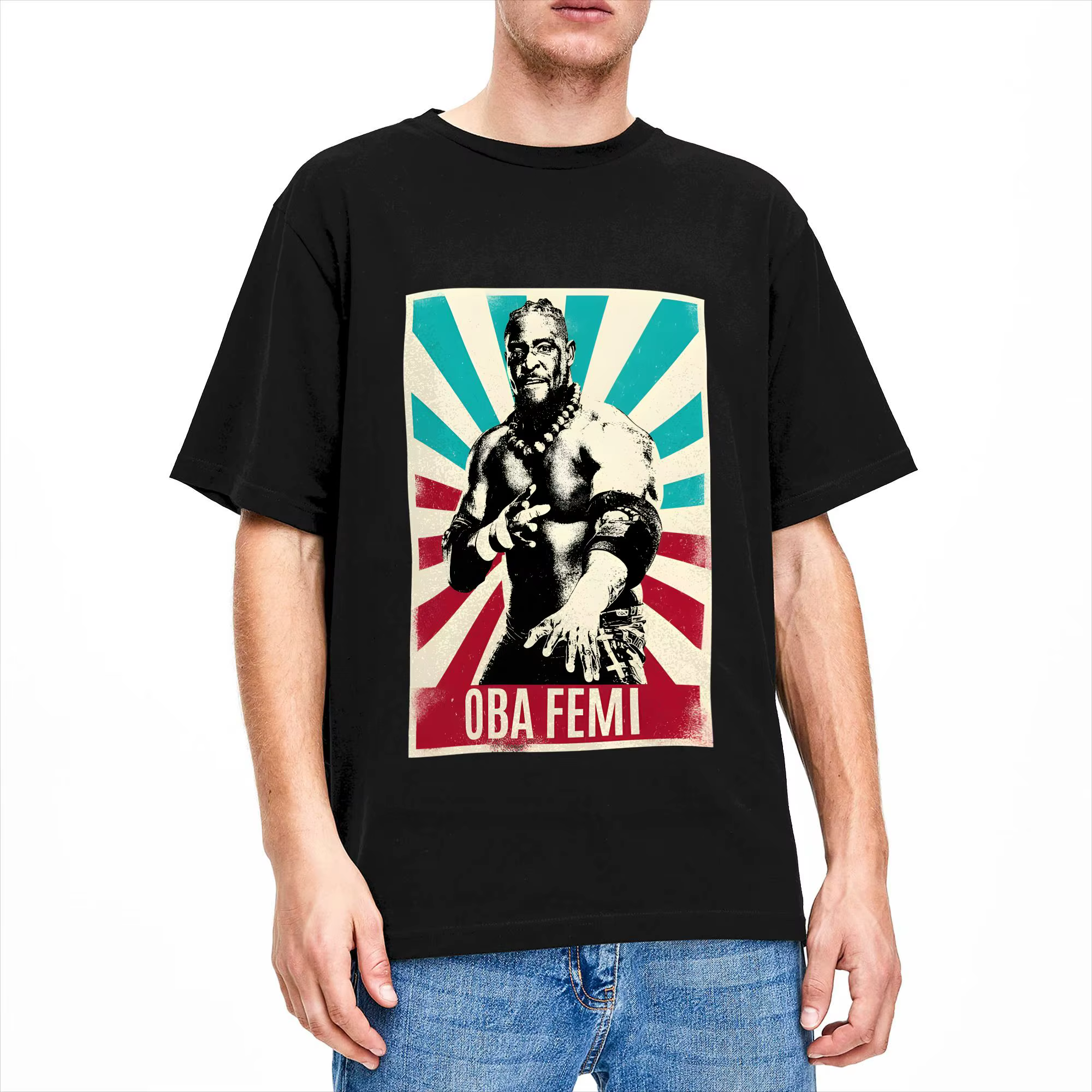 T-shirt vintage rétro Oba Femi pour hommes