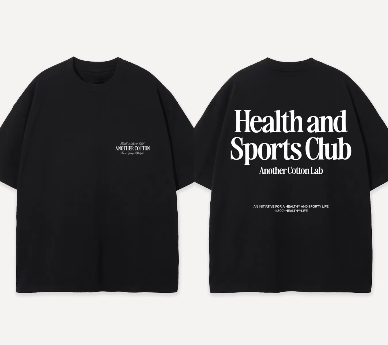 T-shirt surdimensionné Health and Sport Club