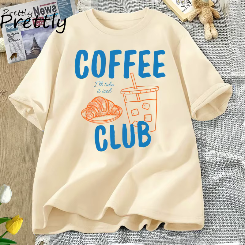 T-shirt femme glacé café Club