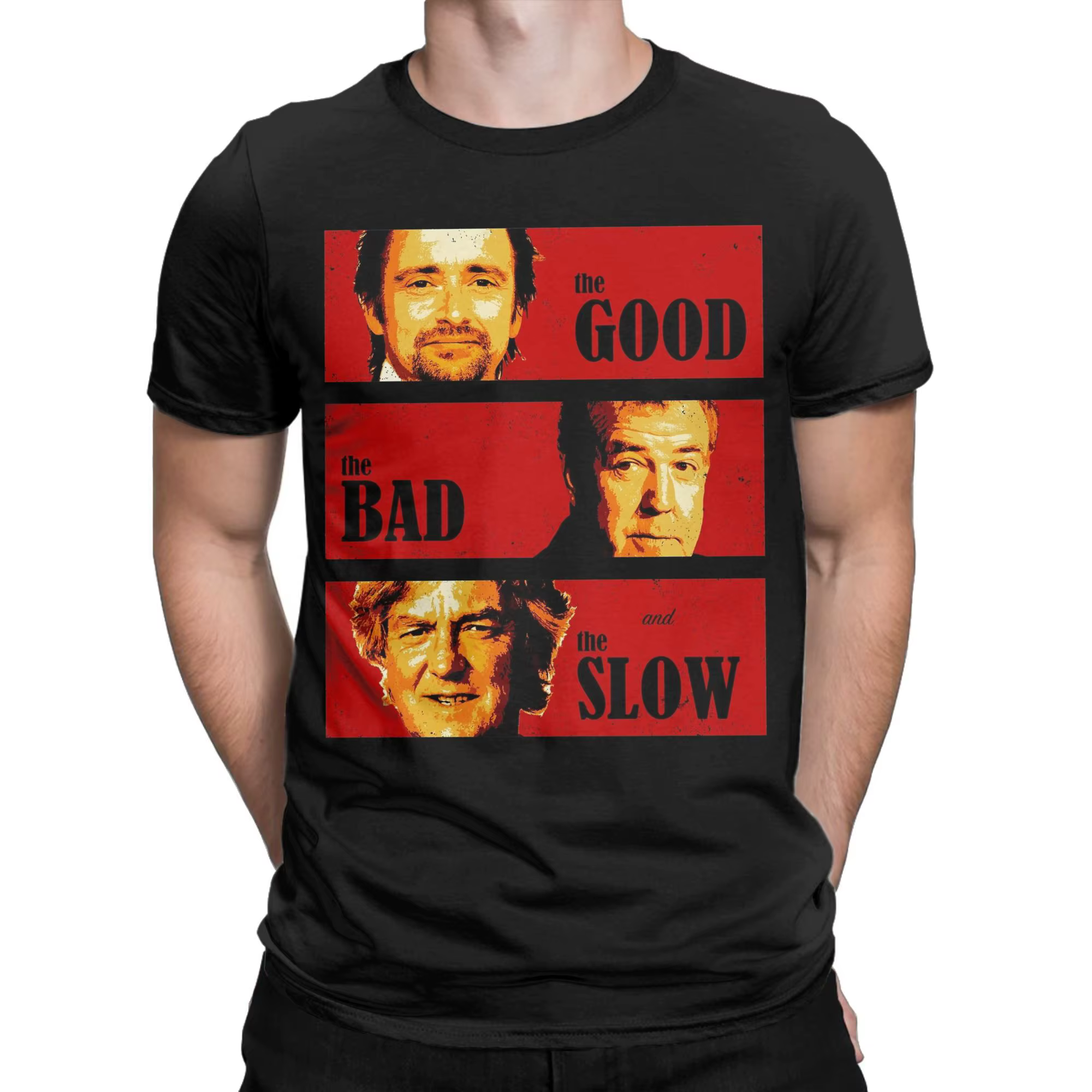 Jeremy Clarkson Hammond May hommage T-Shirt pour hommes le bon mauvais et lent nouveauté