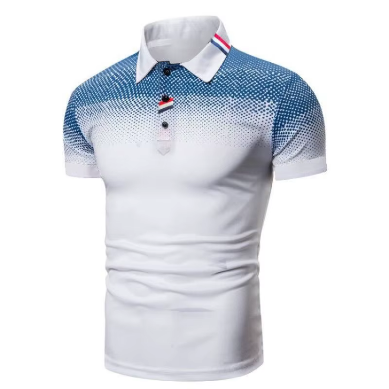 Été hommes Polo chemise mince décontracté chemises d'affaires à manches courtes luxe