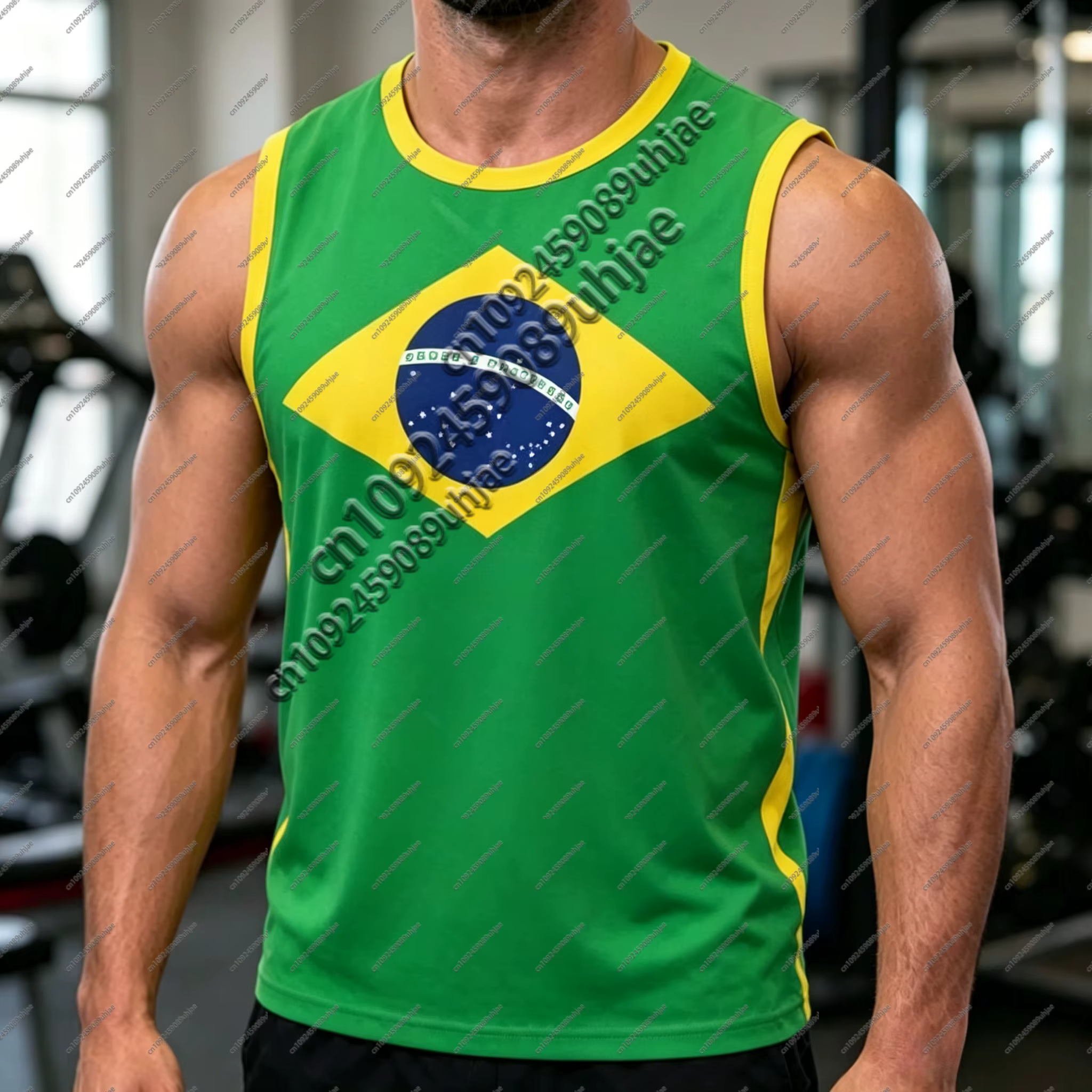 Débardeur de football américain style Brésil