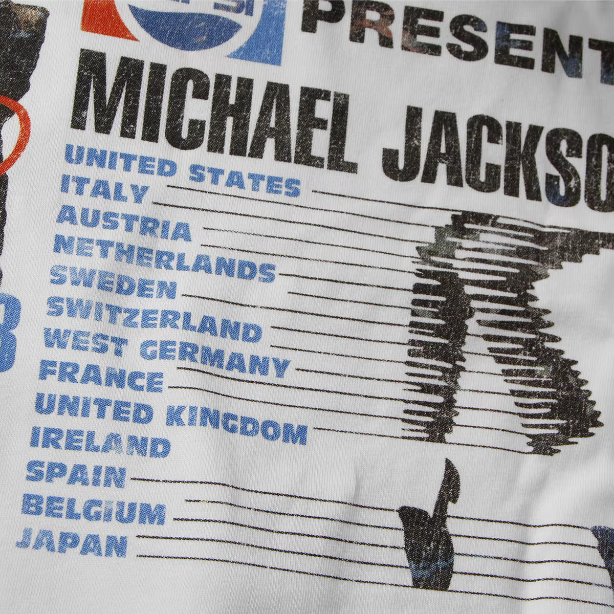 T-shirt Michael Jackson Bad au design rétro