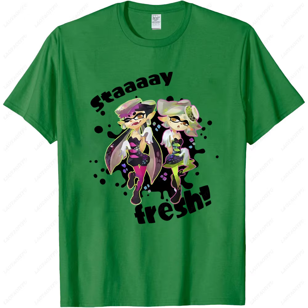 Splatoon Squid Sisters Stay Fresh T-shirt graphique été