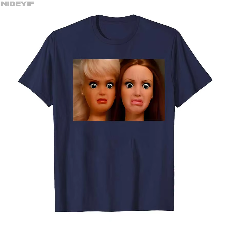 Disgusting poupée visage T-shirt pour hommes femmes 100% coton t-shirts à manches courtes hauts 1203-2