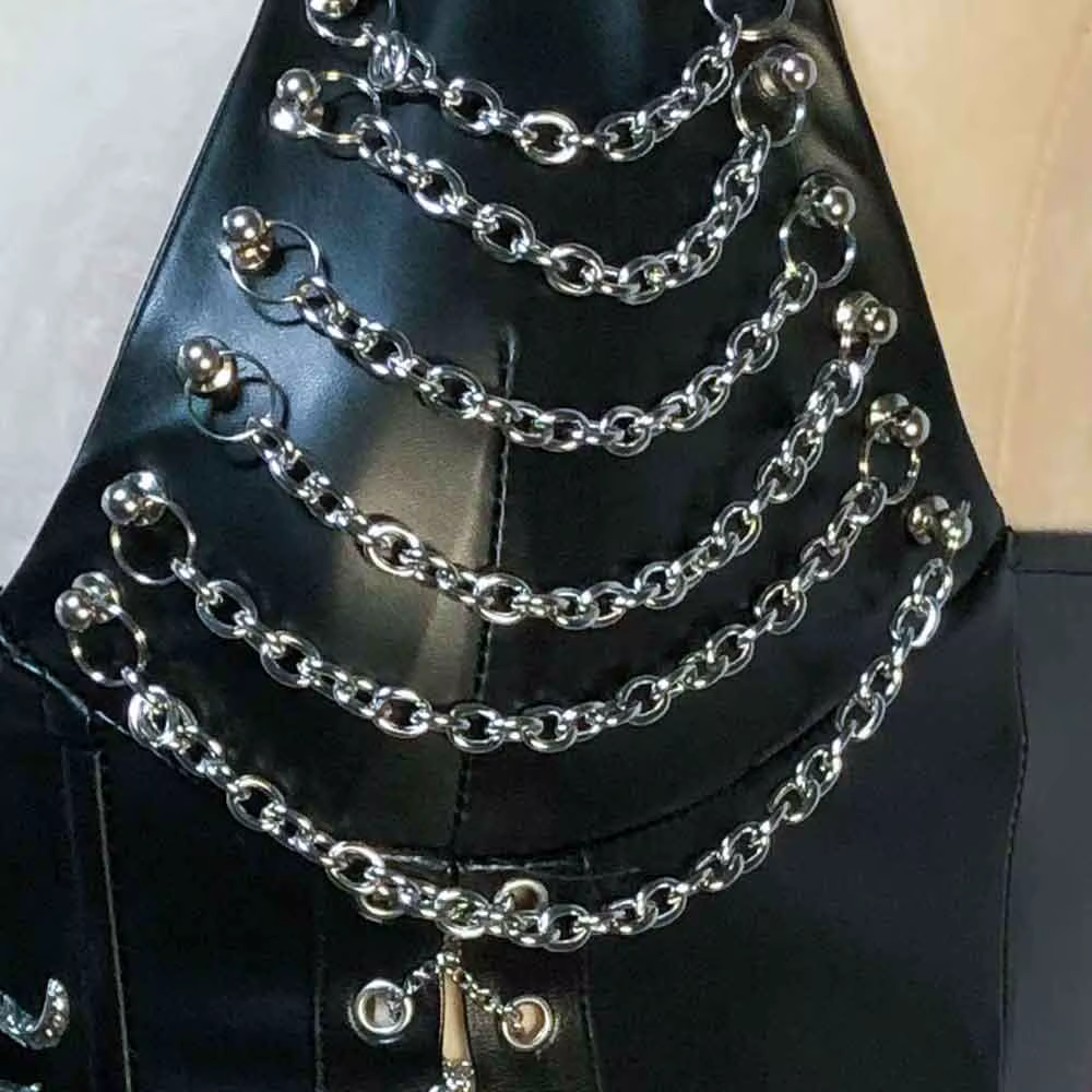 Débardeurs Gothiques Y2K Cybergoth pour Femmes