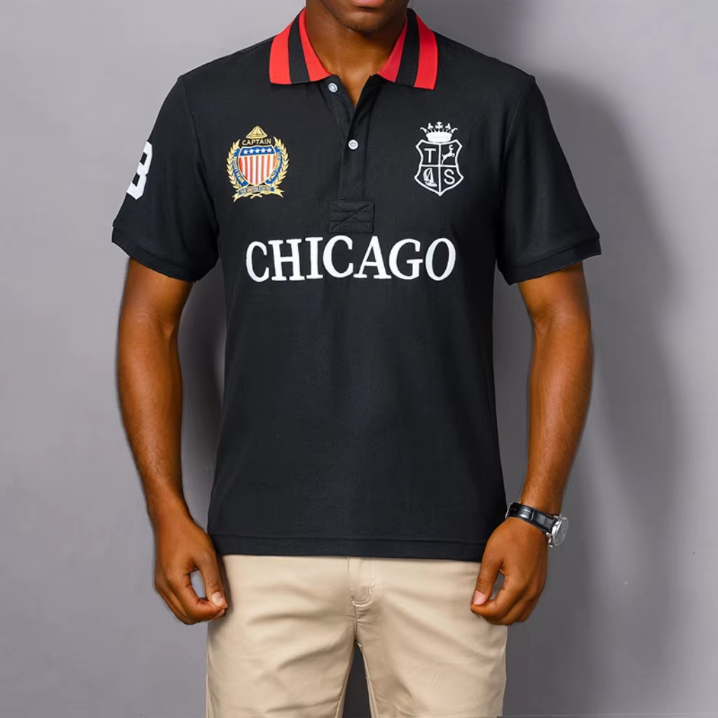 Polo de Styliste à Manches Courtes pour Homme