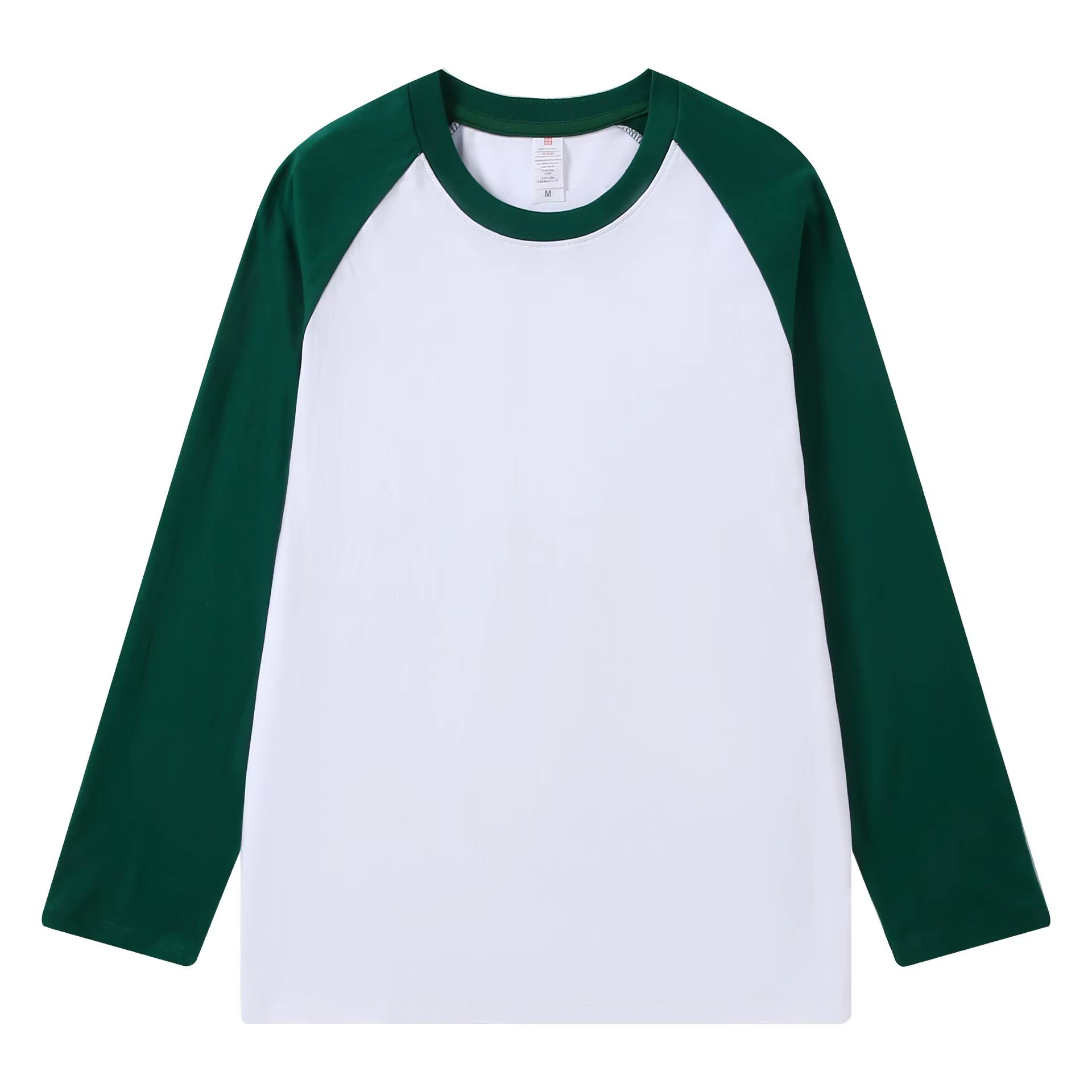 T-shirt à manches longues en pur coton pour hommes et femmes