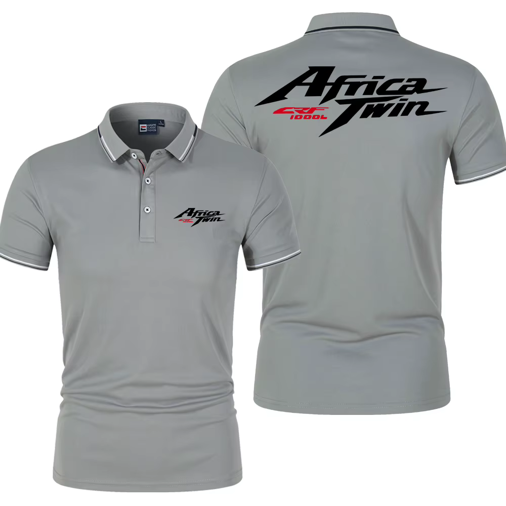 Polo d'été pour hommes Africa Twin Crf 1100 L Crf1000 Logo