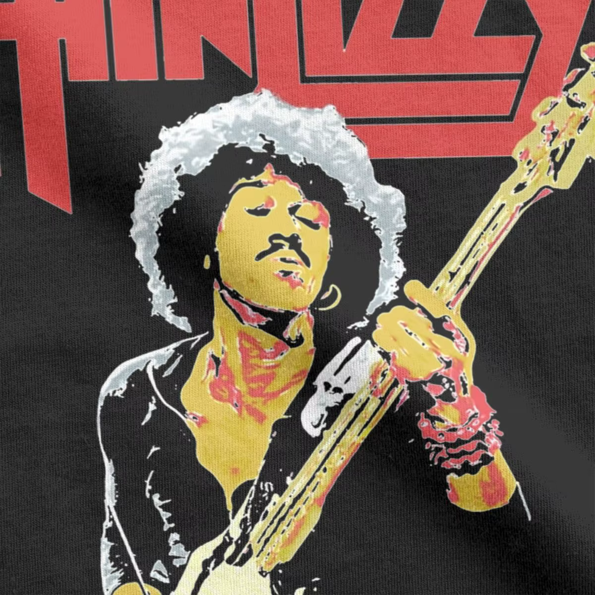 T-Shirt Rock Band à Manches Courtes et Col Rond pour Homme et Femme