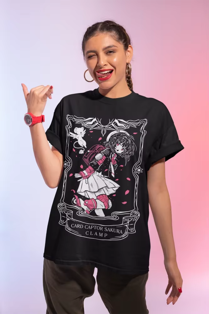 Cardcaptor Sakura T-shirt Kawaii Anime Manga Waifu Kero-Chan cadeau chemise