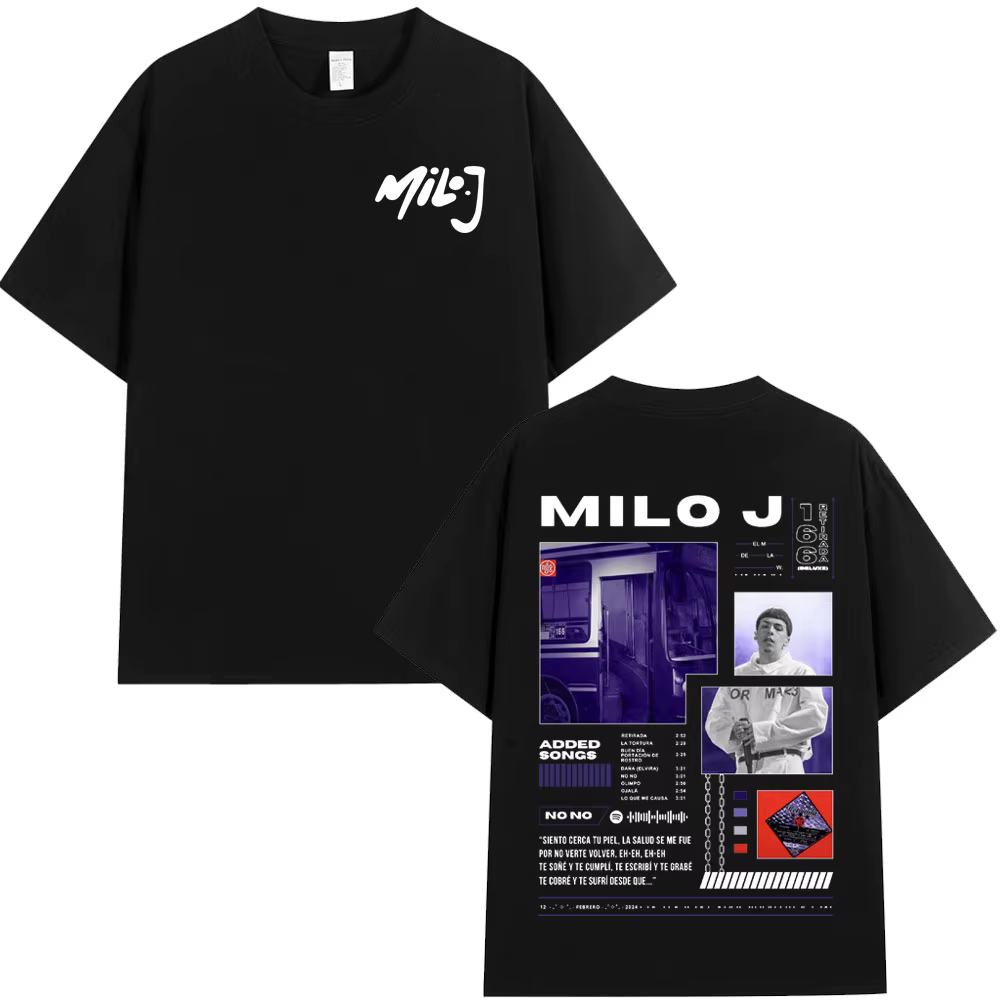 Rappeur Milo J 166 Album T-shirt hommes femmes mode Hip Hop