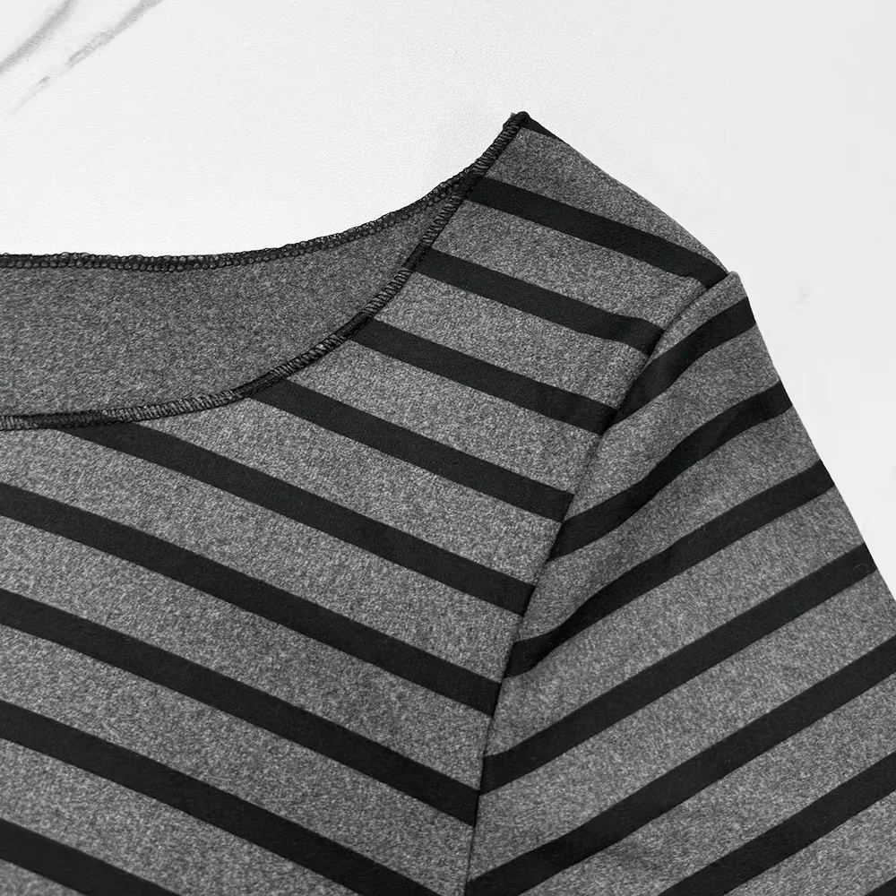 T-Shirt rayé à manches longues pour femmes