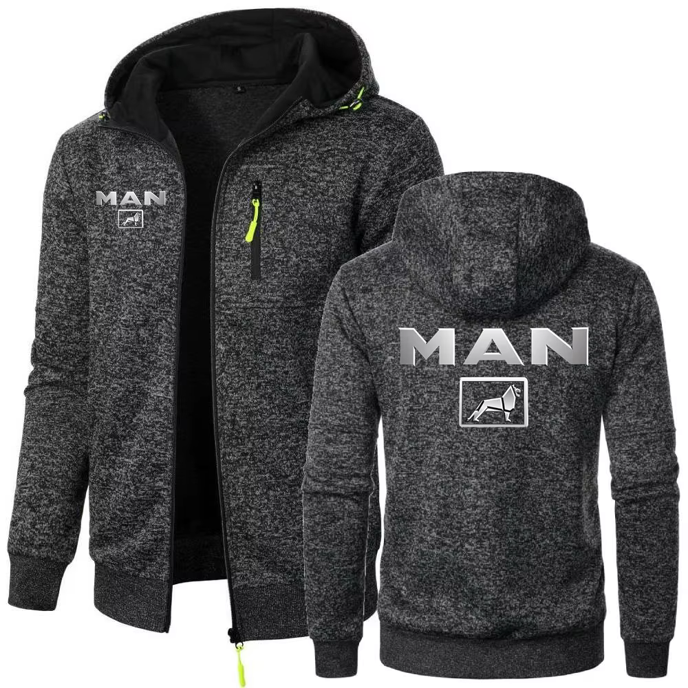 Simple confortable sweat veste camion homme vêtements d'extérieur à capuche hommes expédition coupe-vent chaud écharpe