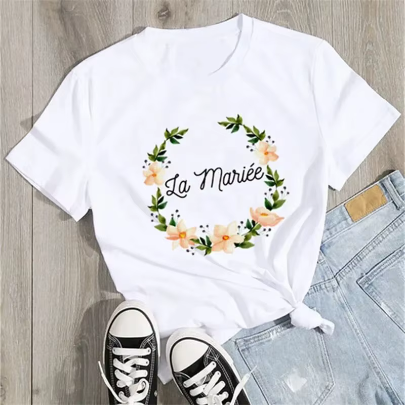 Équipe mariée femmes T-shirts 2024 EVJF pour être Squad