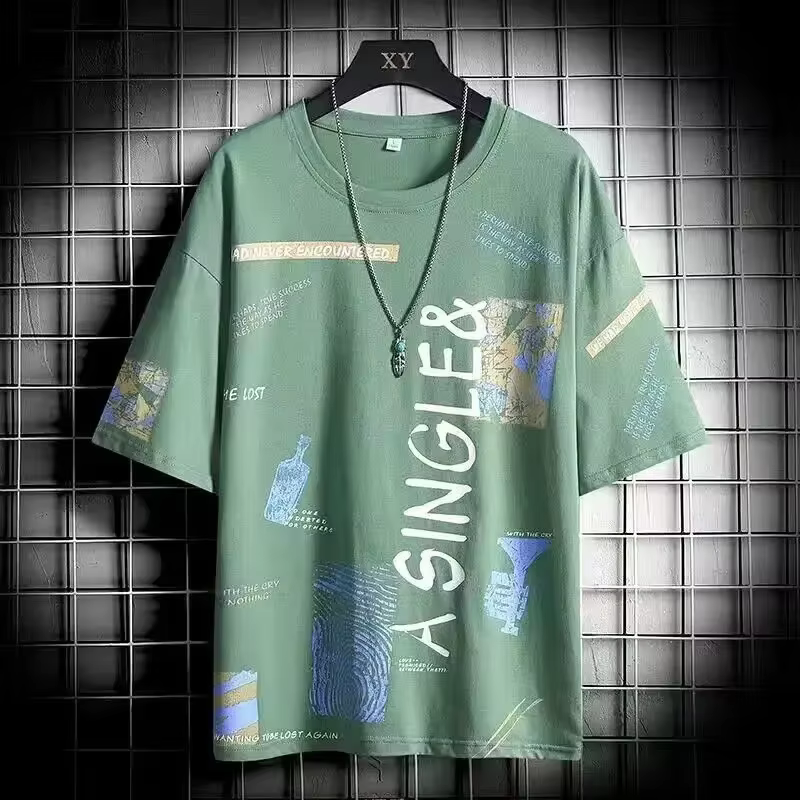 T-Shirt à Col Ras du Cou pour Homme