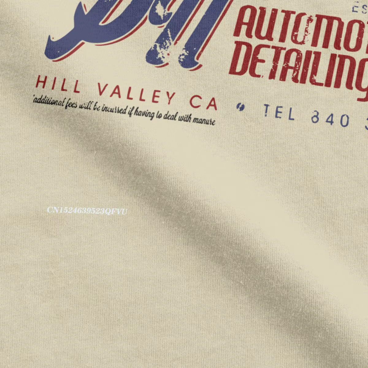 Auto détaillant T-Shirts hommes retour vers le futur temps voyage film BTTF t-shirt Manga hauts