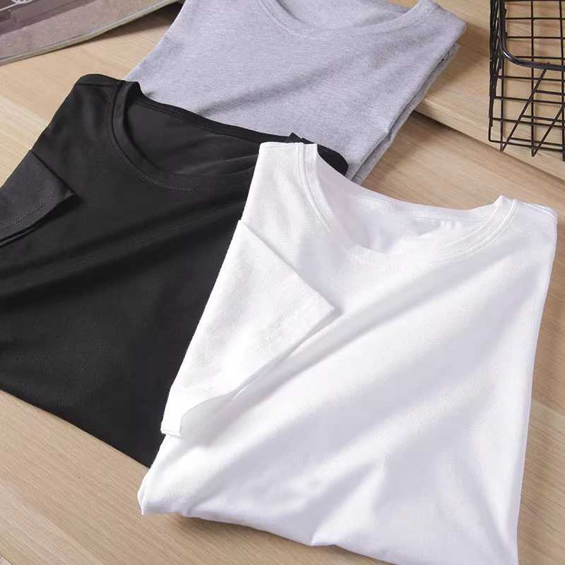 T-Shirt à Manches Courtes et Col Rond pour Homme